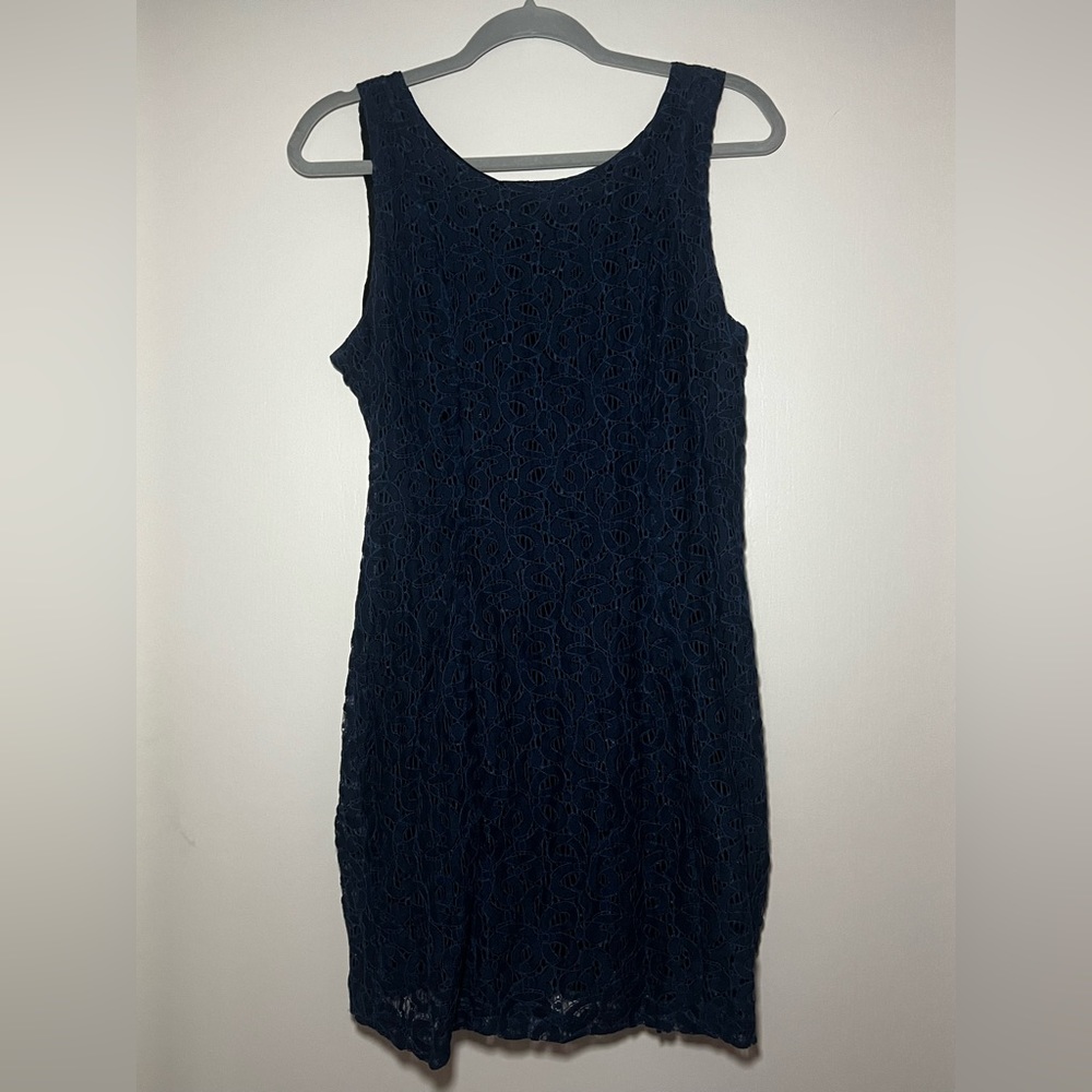 Beautiful navy blue lace dress